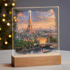 7.25" Paris City of Love Eiffel Tower Acrylic LED Lighted Night Light