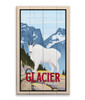 Glacier National Park Mountain Goat Smooth Wall Sign Wood or Metal
