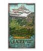 Glacier National Park Reynolds Mountain Distressed Wall Sign Wood or Metal
