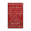 North Pole Santa's Express Christmas Wall Sign Wood or Metal