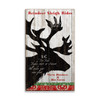 Reindeer Sleigh Rides Christmas Wall Sign Wood or Metal