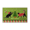 Merry Christmas Cats & Bird Wall Sign Wood or Metal