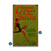 Laguna Beach CA "Come Test the Waters" Lady Dipping Toe Green Wall Sign Wood or Metal