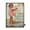North Carolina Beach Girl Vintage Wall Sign Wood or Metal