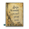 "Live for Moments You Can't Put Into Words" Fishing Wall Sign Wood or Metal