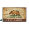 California Republic State Flag Wall Sign Wood or Metal