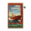 Lake George Boating "For a Change of Scenery" Wall Sign Wood or Metal