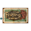 Lake Minnetonka Let's Go Fishing Wall Sign Wood or Metal