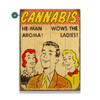 Cannabis HE-MAN Aroma Wall Sign Wood or Metal