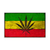 Marijuana Leaf Flag Wall Sign Wood or Metal