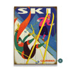 California Falling Skier Wall Sign Wood or Metal