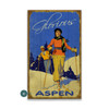 Glorious Aspen Skiing Wall Sign Wood or Metal