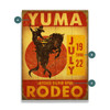 Yuma Rodeo Bronc Rider Western Wall Sign Wood or Metal