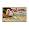 Welcome to Our Beach House Wall Sign Wood or Metal