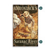 Adirondack's Saranac River Guide Service Angler Wall Sign Wood or Metal
