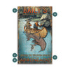 Baily's Guide Service Ten Rivers Canoeing Scene Distressed Wall Sign Wood or Metal