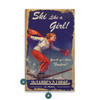 Ski Like a Girl You'll Get There Faster Wall Sign Wood or Metal