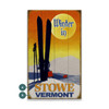 Winter in Stowe Vermont Skiing Sunset Wall Sign Wood or Metal