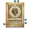 Personalized Chateau de Campagne Vintage Wine Label Wall Sign Wood or Metal