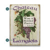 Personalized Chateau Wine Is Bottled Poetry Wall Sign Wood or Metal