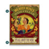 Personalized Weaver Wines Cellar It's All About Wine Wall Sign Wood or Metal