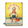 Personalized You Are My Sunshine Miami Beach Child Wall Sign Wood or Metal