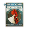 Personalized Red Comb Hatchery Leghorn Rooster Wall Sign Wood or Metal