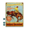 Personalized Cowpokes and Friendly Folks Bucking Bronco Rider Wall Sign Wood or Metal