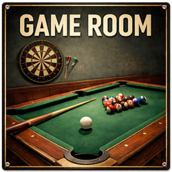 Game Room Wall Signs