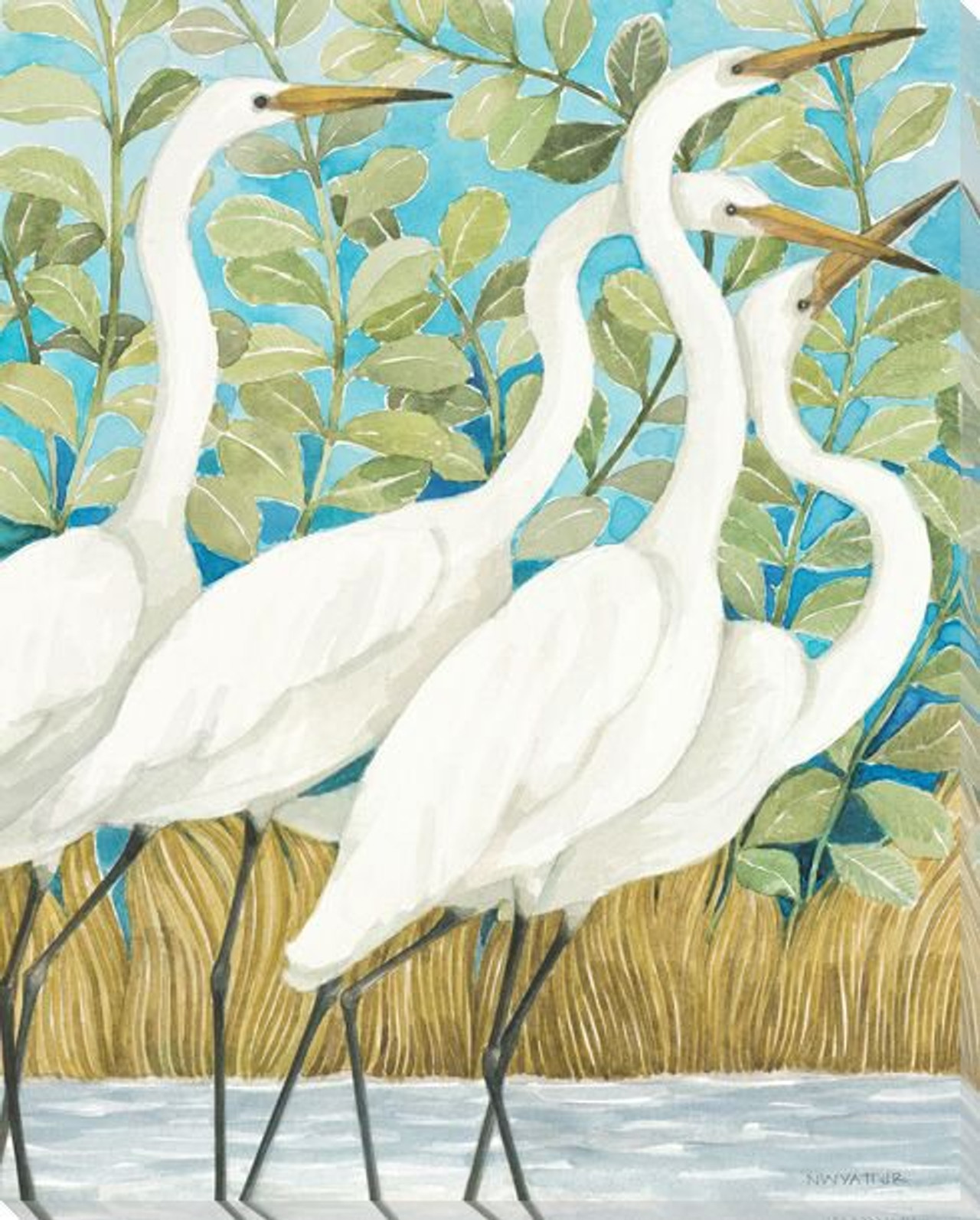 Coastal Encounter Birds I Wrapped Canvas Giclee Print Wall Art Wall