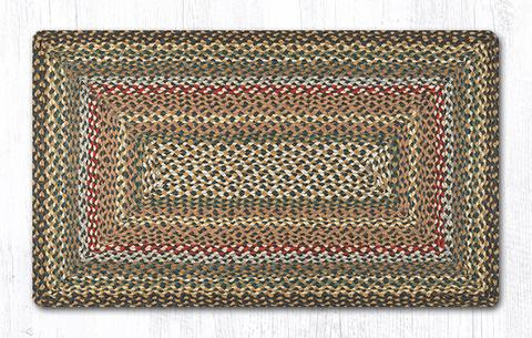 27" x 45" Fir Ivory Braided Jute Rectangle Rug Floor Rug Area Rug