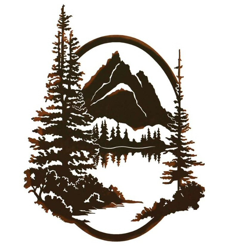 42" Fly Fisherman Fishing Metal Wall Art Fishing Wall Decor