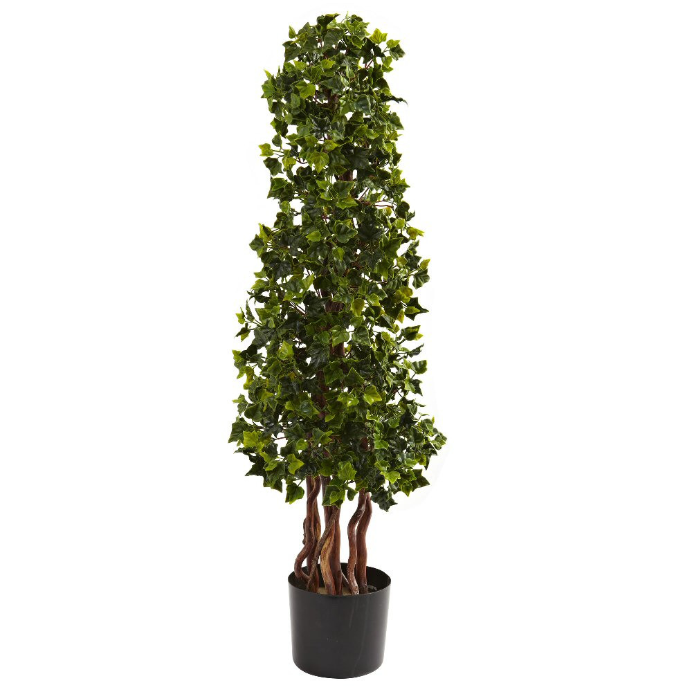 2.5' English Ivy Topiary Silk Tree UV Resistant Indoor Outdoor