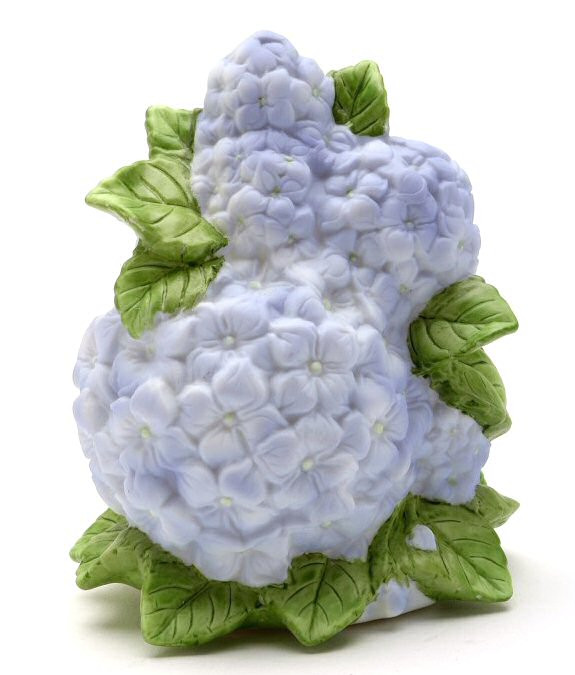 Hydrangea Flower Plugin Porcelain Night Lights, Set of 2 Lighting