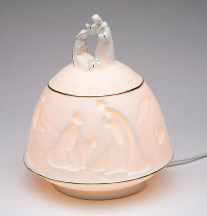 Nativity Porcelain Lighted Nativity Scene Sculpture Lighting
