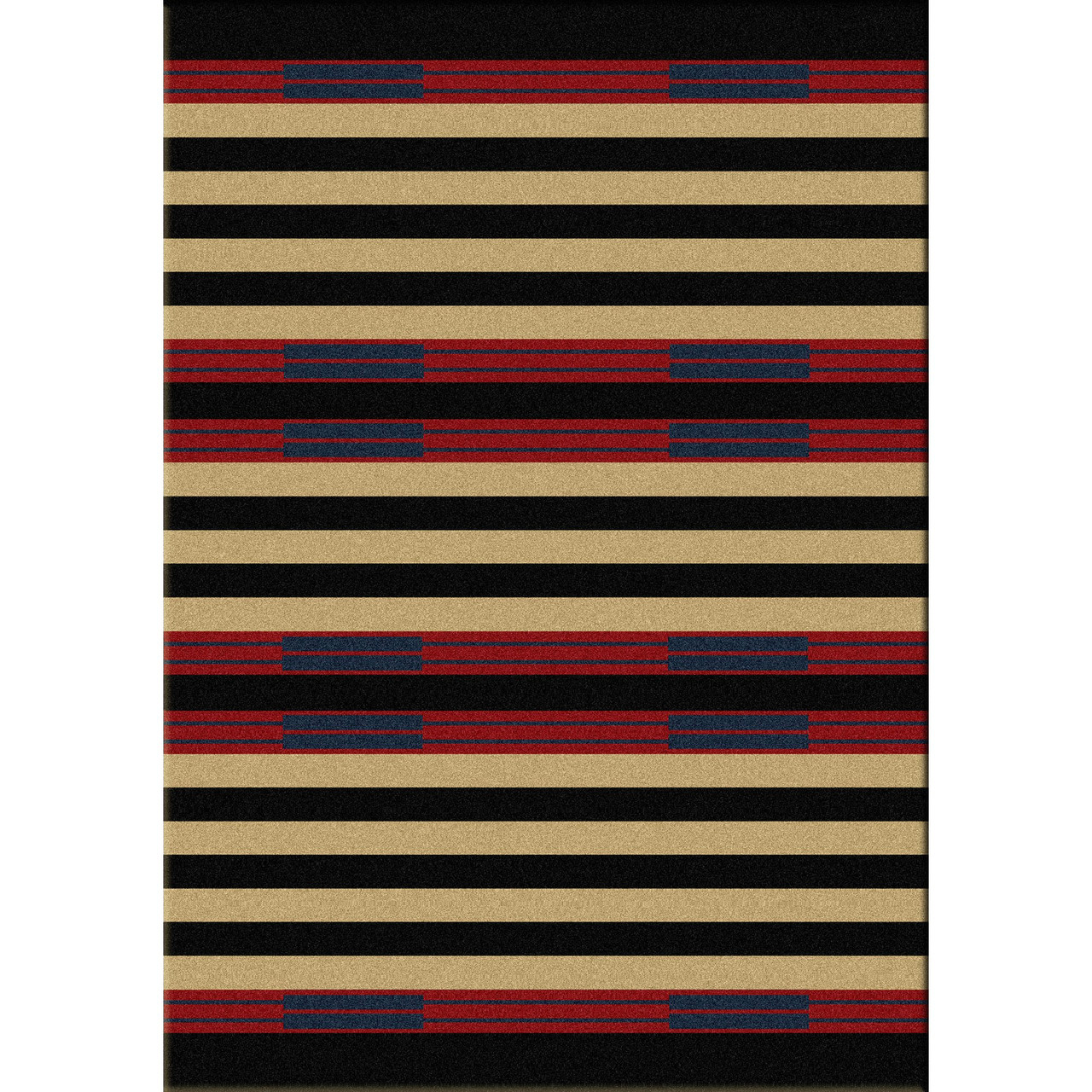 3' x 4' Big Chief 2 Blue Southwest Rectangle Scatter Nylon Area Rug