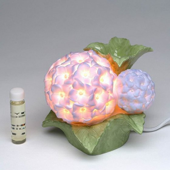 Hydrangea Flower Plugin Porcelain Night Light Lighting Cosmos
