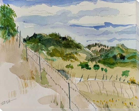 Afternoon Shadows Wrapped Canvas Giclee Print Wall Art Wall Decor