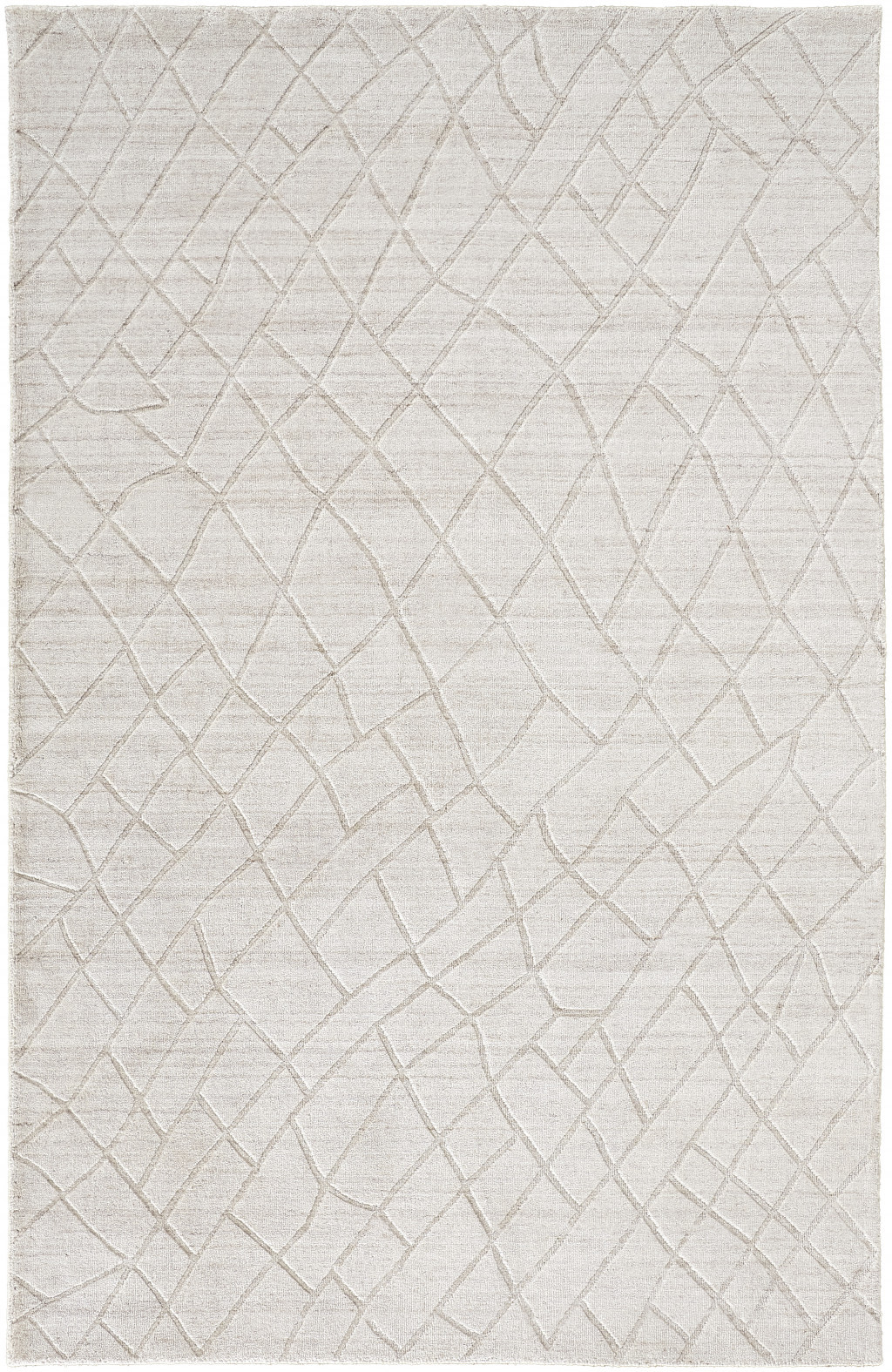 8 X 10 Ivory And Gray Striped Hand Woven Area Rug 8-x-10-ivory-and-gray-striped-hand-woven-area-rug