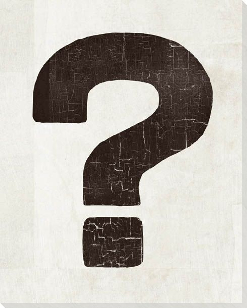 Bold Shapes Question Mark Symbol Wrapped Canvas Giclee Print - Wall Decor - Artwork printable-question-marks-decoration-2-worksheets-library