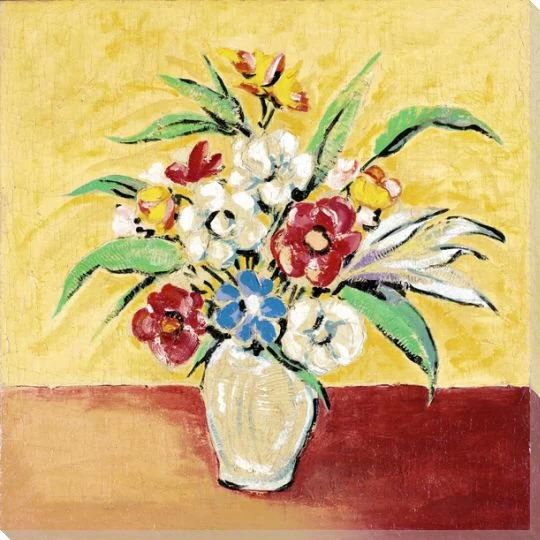 Flowers in a Vase Wrapped Canvas Giclee Print Wall Art | Bloom Wall Decor