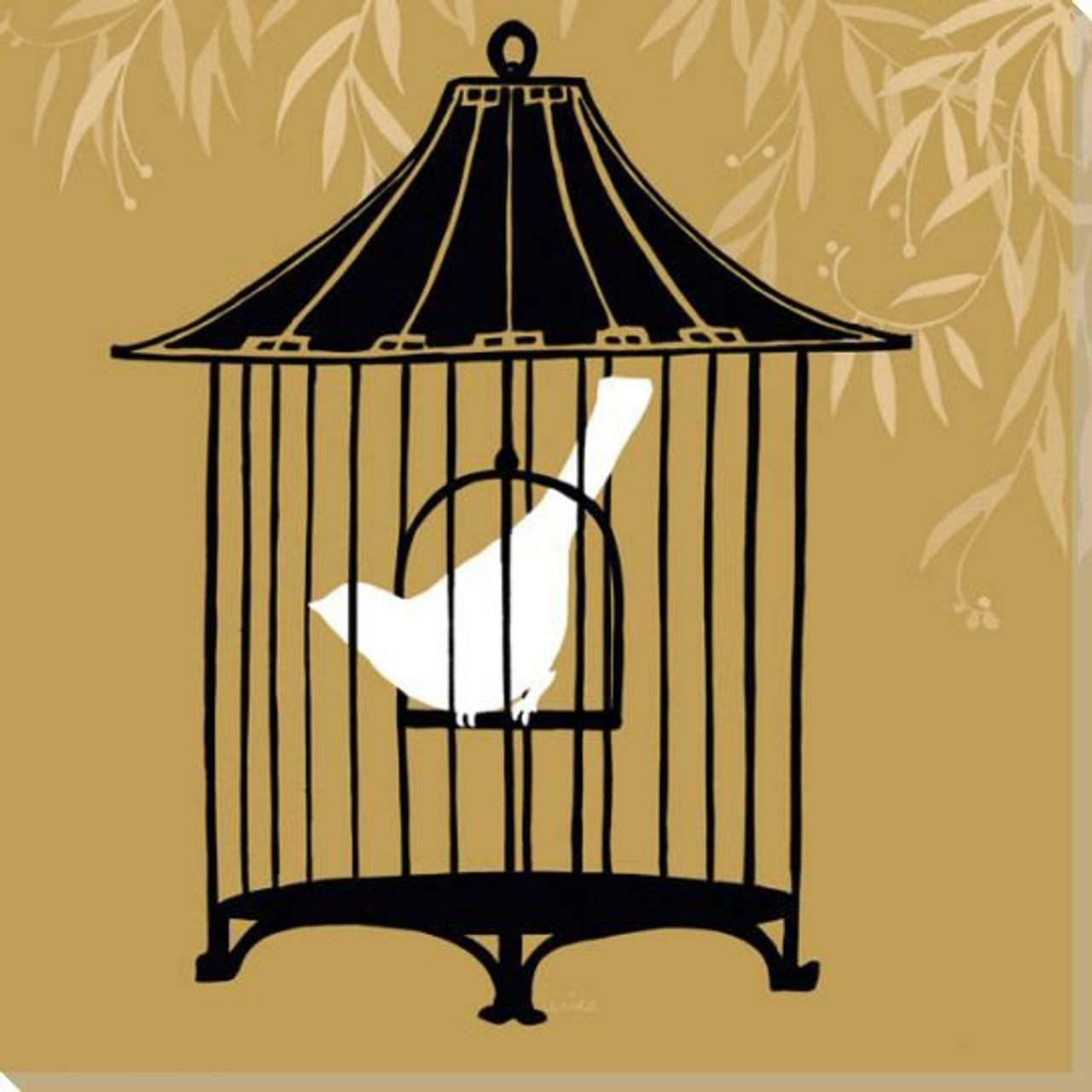 Wall art clearance bird cage