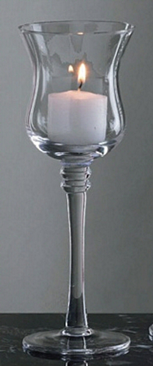 glass pedestal candle holders