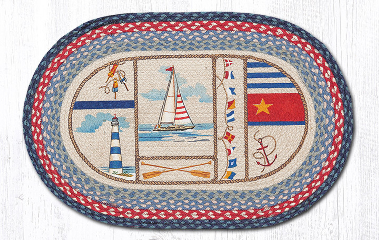 Lighthouse Braided Scatter Rug