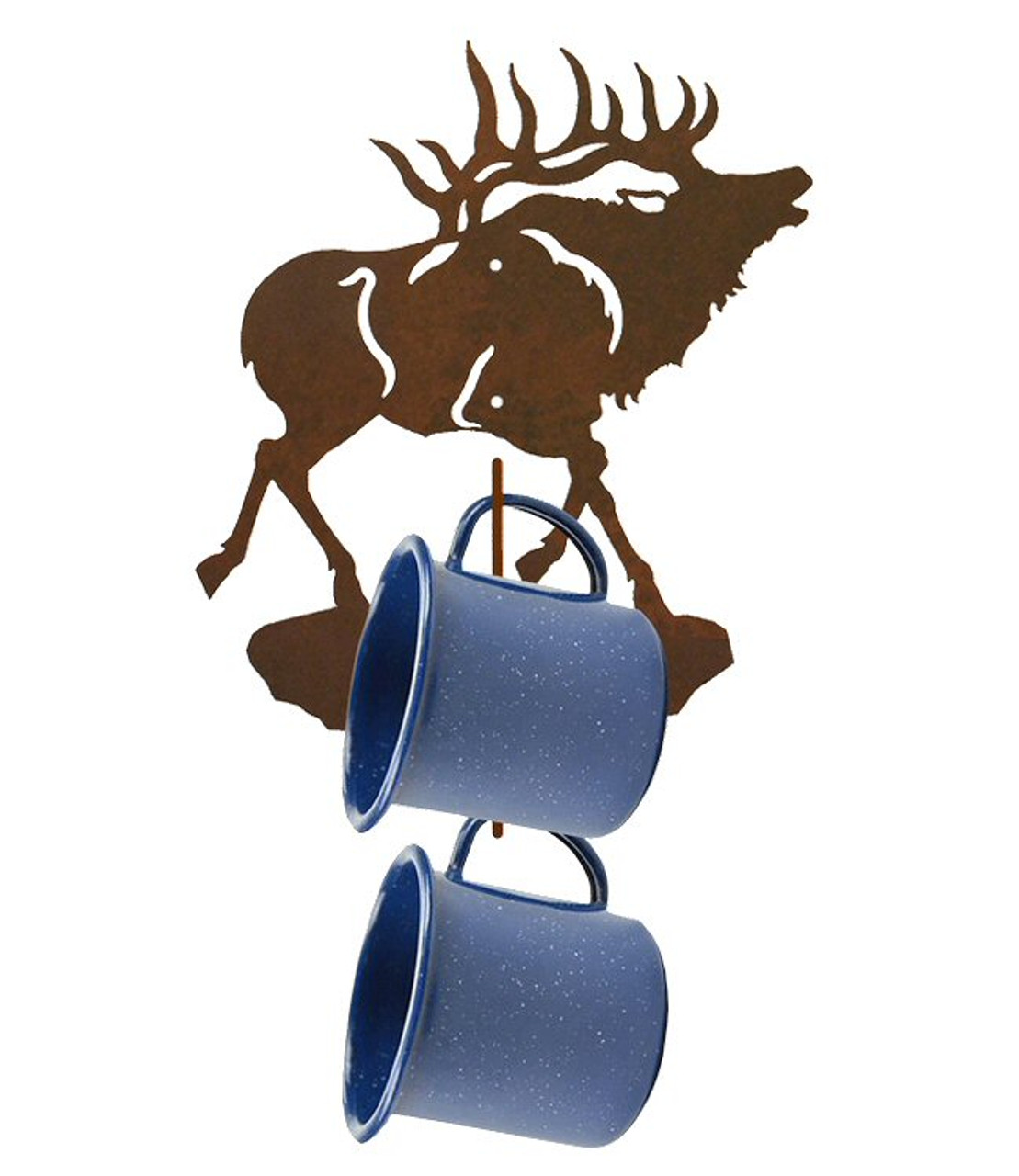 Elk Metal Mug Holder Wall Rack Coffee Cup Holder