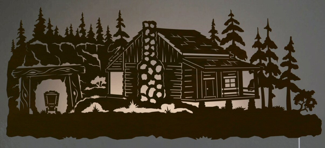 cabin metal art