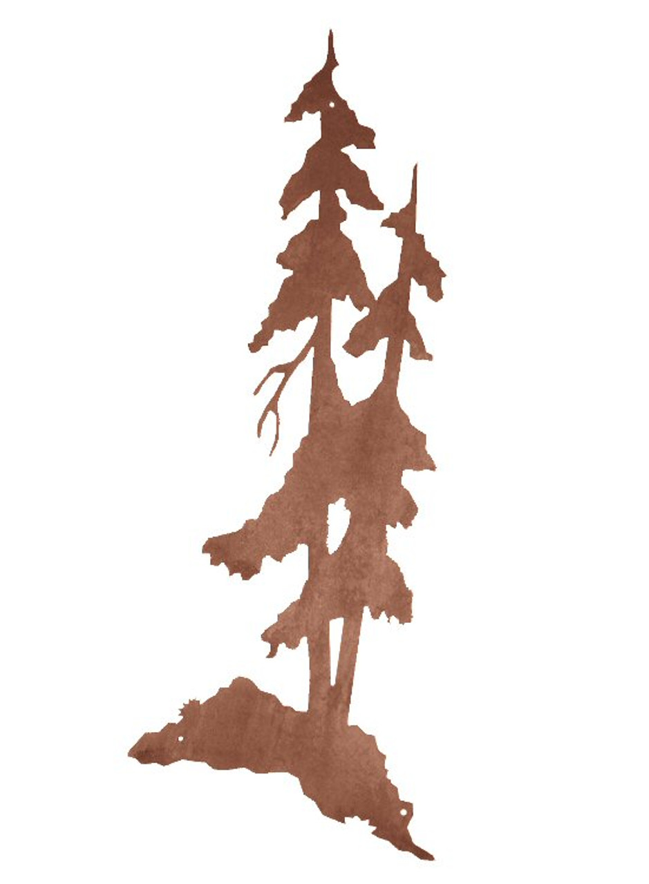 Pine TREE stencil - 2 Pine Trees