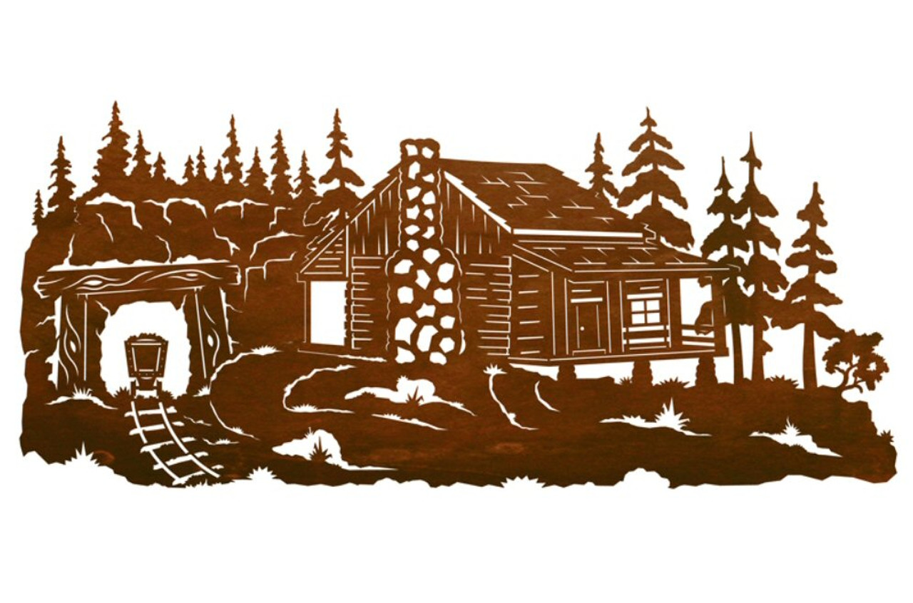 cabin metal art