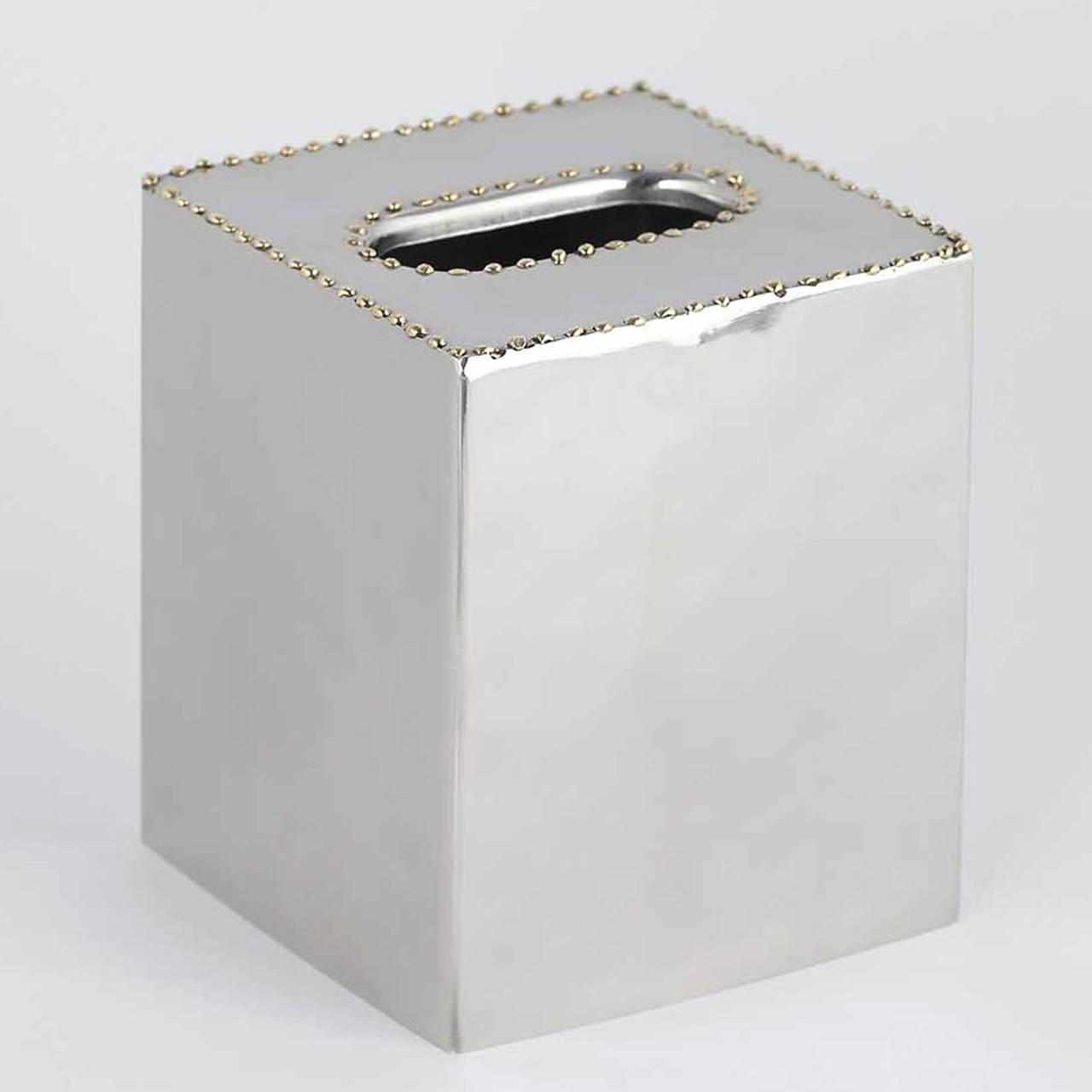 brass tissue box holder