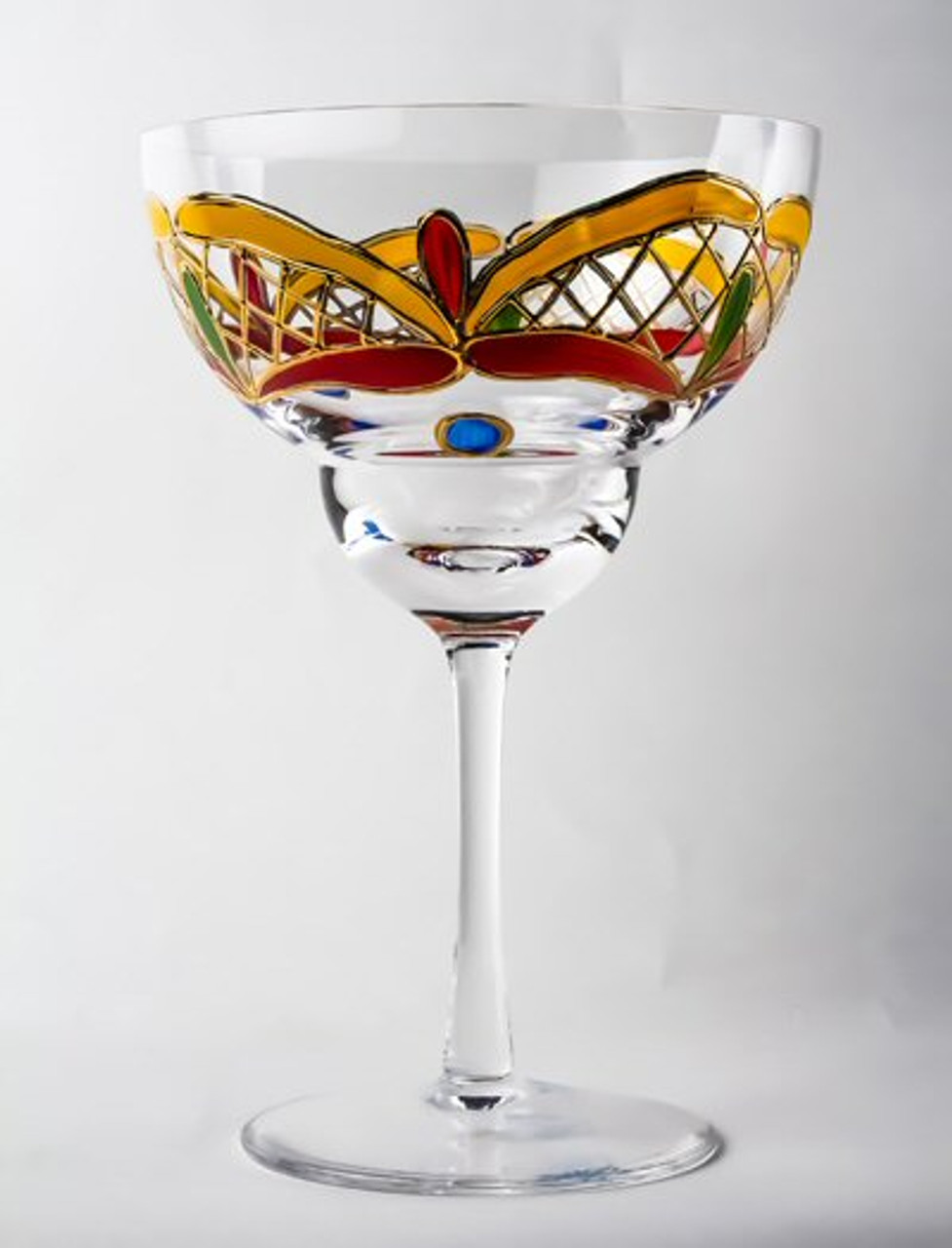 Orleans Romanian Crystal Flute Champagne Glasses, Set of 4